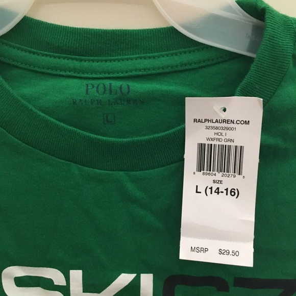 NWT Polo longsleeve TShirt sz L 14-16
Green - Picture 3 of 4